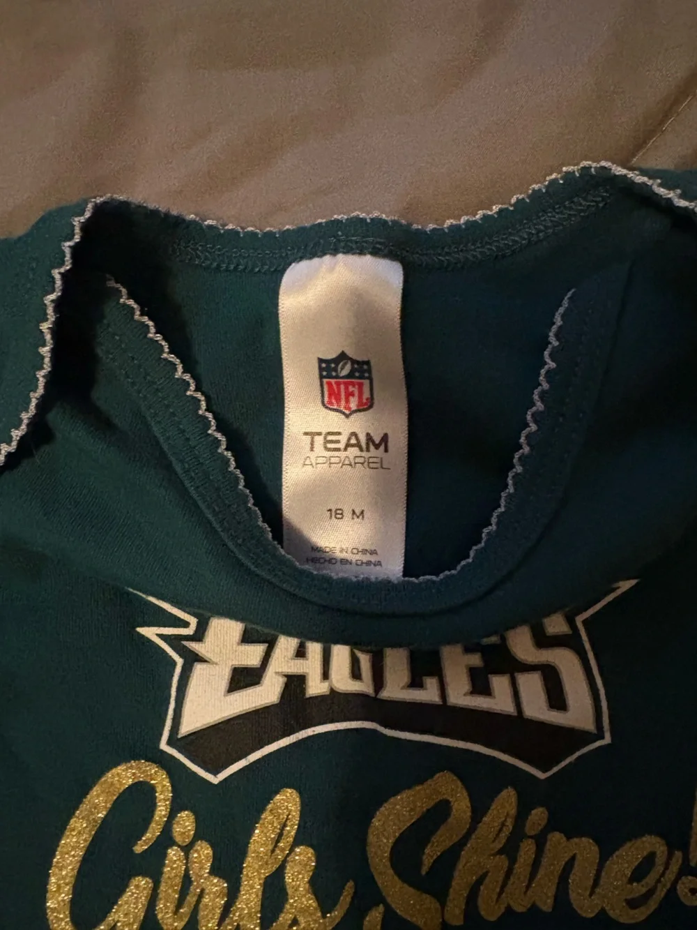 Bundle of Philadelphia Eagles Baby Girl Onesies 💚🦅